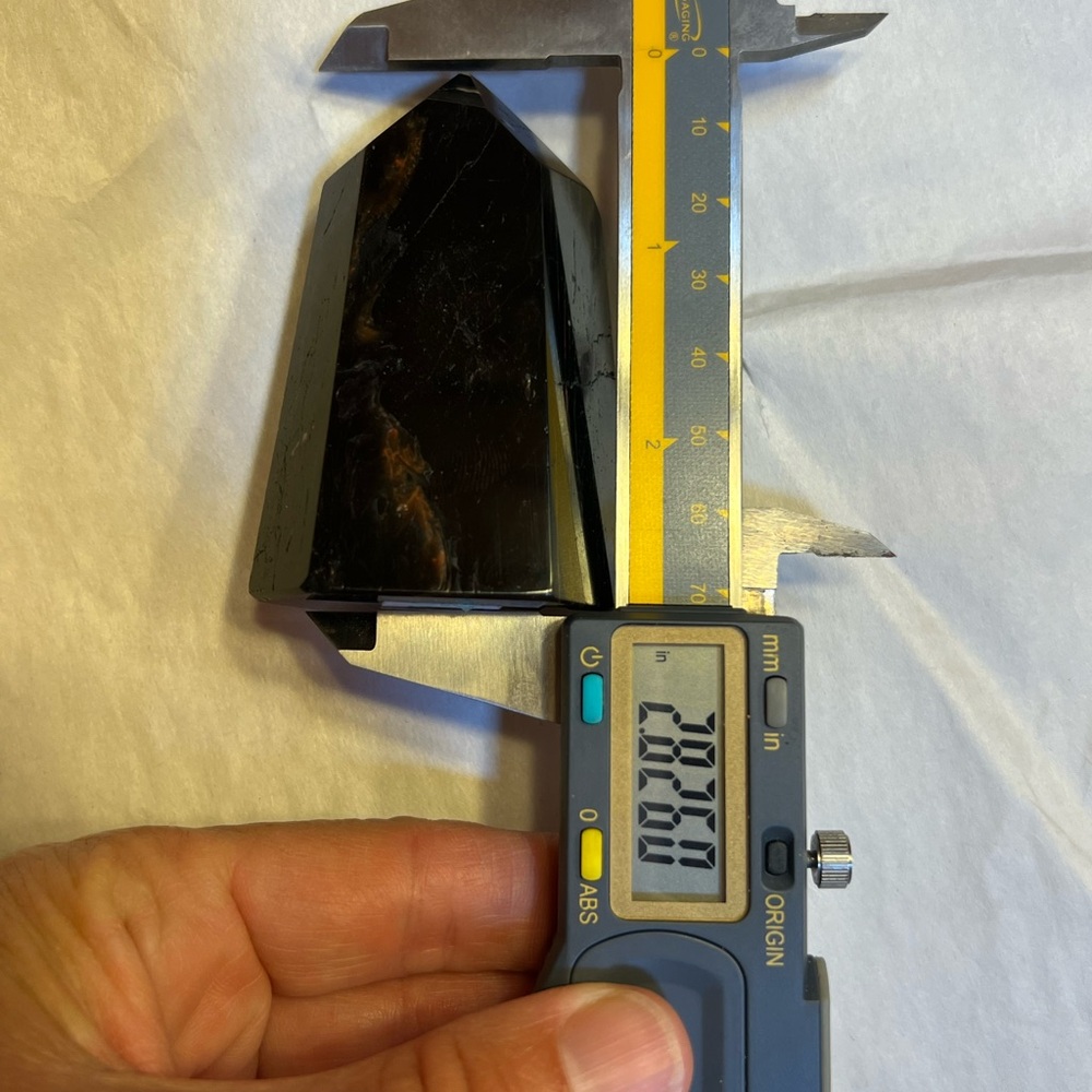 Black Tourmaline 5.08 Ounce Crystal Tower - Picture 12 of 15
